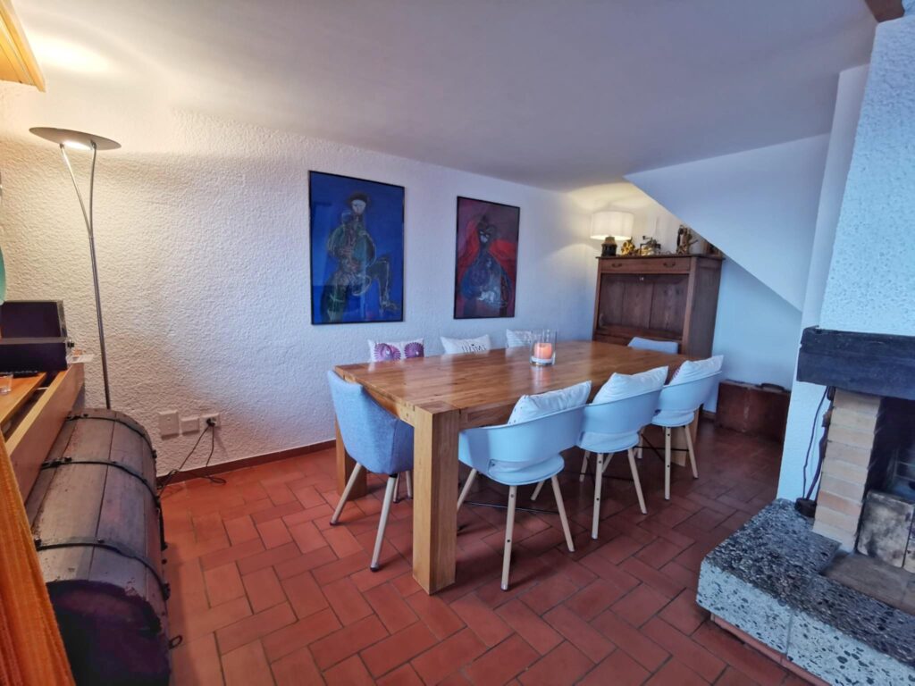 Location appartement Anzère, salle à manger